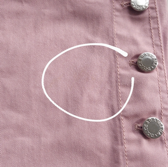 Dolce & Gabbana Vintage Pink Button Down Sailor Pants Jeans Size Italy 40 US 4 - Picture 14 of 16